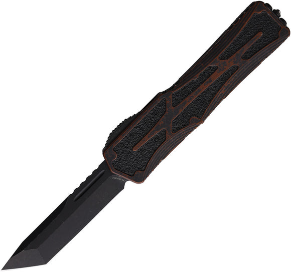 Heretic Knives Automatic Colossus Knife OTF Brown Aluminum CPM-MagnaCut Blade 0408ABRKRB