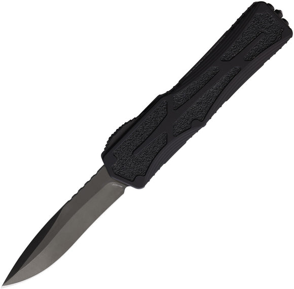 Heretic Knives Automatic Colossus Knife OTF Black Aluminum CPM-MagnaCut Recurve Blade 0426AT