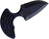 Heretic Knives Sleight Black & Blue Aluminum 20CV Push Dagger w/ Sheath 0508ABRKBLU