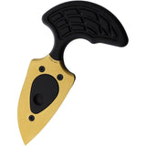 Heretic Knives Sleight Black & Gold Aluminum CPM-20CV Push Dagger w/ Sheath 0509A