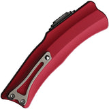 Heretic Knives Automatic ROC OTF Knife Red Aluminum CPM-MagnaCut Blade 0602ARED