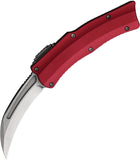 Heretic Knives Automatic ROC OTF Knife Red Aluminum CPM-MagnaCut Blade 0602ARED