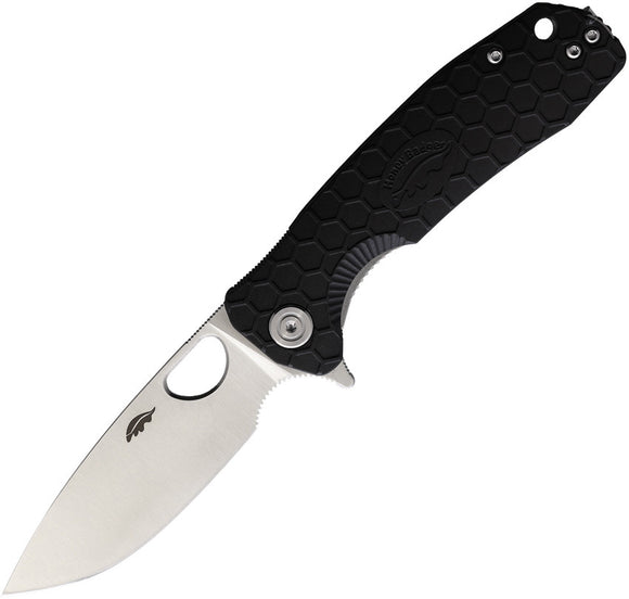 Honey Badger Knives Medium Linerlock Black GRN Folding 8Cr13MoV Knife 1011