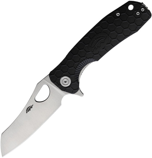 Honey Badger Knives Warncleaver Medium Black Linerlock Folding Knife 1038