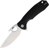 Honey Badger Knives Large Easy Open Linerlock Black Folding Pocket Knife 1051
