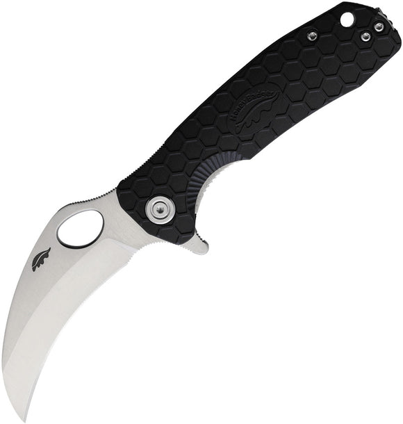 Honey Badger Knives Medium Claw Black Linerlock D2 Folding Knife 1115