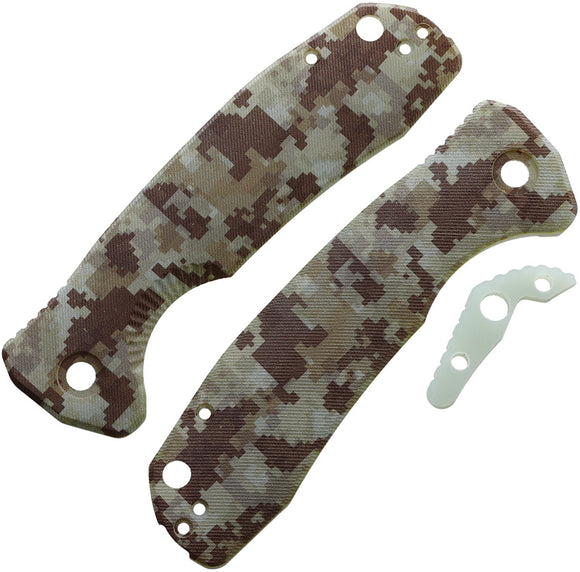 Honey Badger Knives Large Linerlock Camo G10 Handle Scales 4022