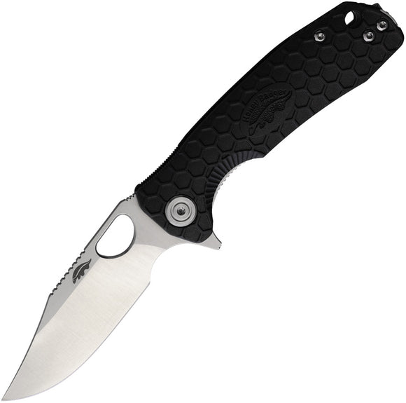 Honey Badger Knives Small Linerlock Black GFN Folding Pocket Knife 4075