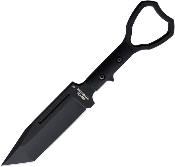 Halfbreed Blades Compact Clearance Black G10 K110 Steel Fixed Blade Knife CCK02