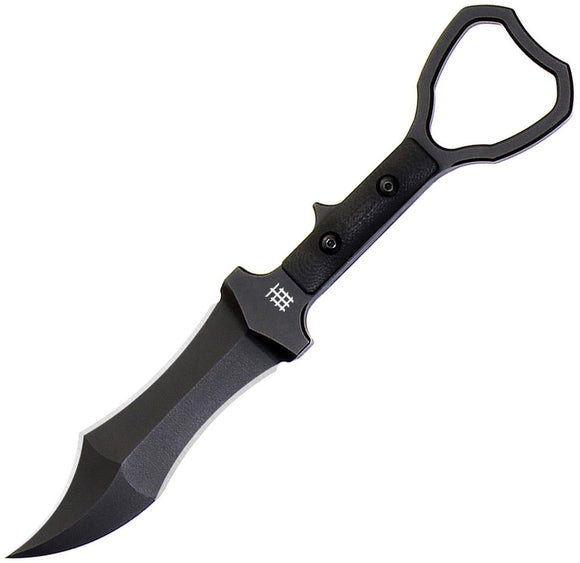 Halfbreed Blades CCK Tuhon Raptor Black G10 K110 Steel Fixed Blade Knife CCK03