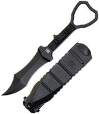 Halfbreed Blades CCK Tuhon Raptor Black G10 K110 Steel Fixed Blade Knife CCK03
