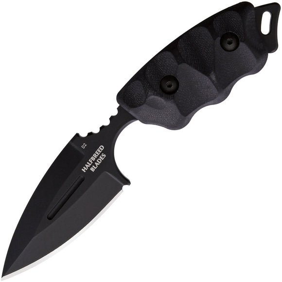 Halfbreed Blades Compact Clearance Black G10 K110 Steel Fixed Blade Knife CCK05
