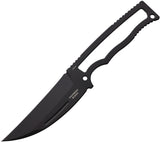 Halfbreed Blades Compact Field Black Stainless Steel Fixed Blade Knife CFK02BLK