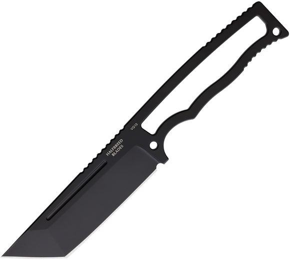 Halfbreed Blades Compact Field Black Stainless Steel Fixed Blade Knife CFK03BLK