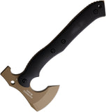 Halfbreed Blades Compact Black & Tan G10 K110 Steel Rescue Axe CRA01DEB