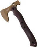 Halfbreed Blades Compact Brown & Tan G10 K110 Steel Rescue Axe CRA01DE