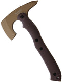 Halfbreed Blades Compact Brown & Tan G10 K110 Steel Rescue Axe CRA02DE