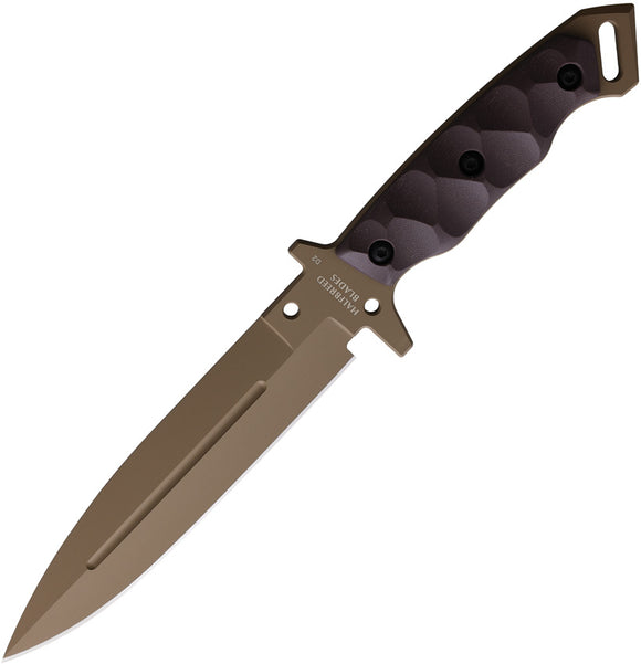 Halfbreed Blades Medium Infantry Brown DE K110 Tool Steel Fixed Blade Knife MIK01PSDE