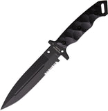 Halfbreed Blades Medium Infantry Black G10 K110 Tool Steel Fixed Blade Knife MIK01
