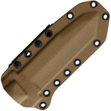 Halfbreed Blades Medium Infantry Brown DE K110 Tool Steel Fixed Blade Knife MIK02DE