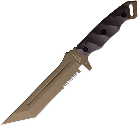 Halfbreed Blades Medium Infantry Brown DE K110 Tool Steel Fixed Blade Knife MIK05PSDE
