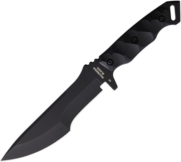 Halfbreed Blades Medium Infantry Black G10 K110 Fixed Blade Knife MIK08