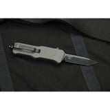 Heckler & Koch Automatic Hk Mini Incursion Knife OTF Gray Aluminum 154CM Stainless Tanto Blade 54042