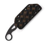 Hydra Knives Buzzard Black Vulture 1.4116 Stainless Fixed Blade Knife 01BLACKSBL