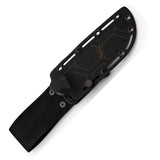 Hydra Knives Openfield Black Micarta Niolox Fixed Blade Knife w/ Sheath S02
