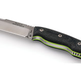 Hydra Knives Openfield Black Micarta Niolox Fixed Blade Knife w/ Sheath S02