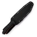 Hydra Knives Stygian Black G10 Bohler N690Co Fixed Blade Knife w/ Sheath S04