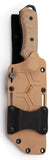 Hydra Knives Hawkeye Tan G10 Bohler N690Co Fixed Blade Knife w/ Belt Sheath S05