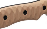 Hydra Knives Hawkeye Tan G10 Bohler N690Co Fixed Blade Knife w/ Belt Sheath S05