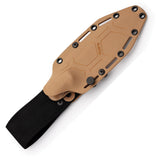 Hydra Knives Noctem Tan G10 Bohler K110 Fixed Blade Knife w/ Kydex Sheath S08