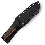 Hydra Knives Casus Belli Black & Red Micarta Sleipner Fixed Blade Knife S10
