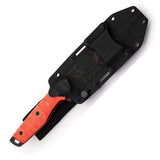 Hydra Knives Final Call III Orange Micarta Sleipner Steel Fixed Blade Knife S13