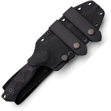 Hydra Knives Hecate II Black G10 Niolox Steel Fixed Blade Knife w/ Sheath S15BL