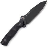Hydra Knives Hecate II Black G10 Niolox Steel Fixed Blade Knife w/ Sheath S15BL