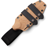 Hydra Knives Hecate II Tan G10 Niolox Steel Fixed Blade Knife w/ Sheath S15BR