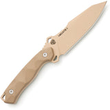 Hydra Knives Hecate II Tan G10 Niolox Steel Fixed Blade Knife w/ Sheath S15BR