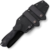 Hydra Knives Phobos Black G10 Sleipner Steel Fixed Blade Knife w/ Sheath S16BL