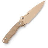 Hydra Knives Phobos Desert Tan G10 Sleipner Fixed Blade Knife w/ Sheath S16BR