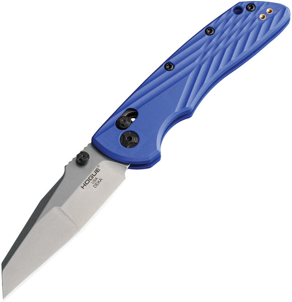 Hogue Deka ABLE Lock Blue Polymer Folding MagnaCut Pocket Knife 24363