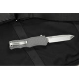 Hogue Automatic Exploit Knife OTF Gray Aluminum CPM-S30V Stainless Tanto Blade 34042
