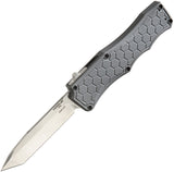 Hogue Automatic Exploit Knife OTF Gray Aluminum CPM-S30V Stainless Tanto Blade 34042