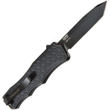 Hogue Automatic Exploit Knife OTF Black Aluminum CPM-S30V Stainless Tanto Blade 34046