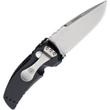 Hogue Automatic Ex-A01 Knife Button Lock Black Aluminum 154CM Stainless Tumbled Drop Point 34136