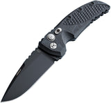 Hogue Automatic EX-A01 Knife Button Lock Black G10 154CM Stainless Drop Pt Blade 34139
