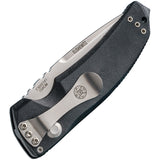 Hogue Automatic Ex-A03 Knife Button Lock Black 154CM Stainless Drop Point Blade 34336