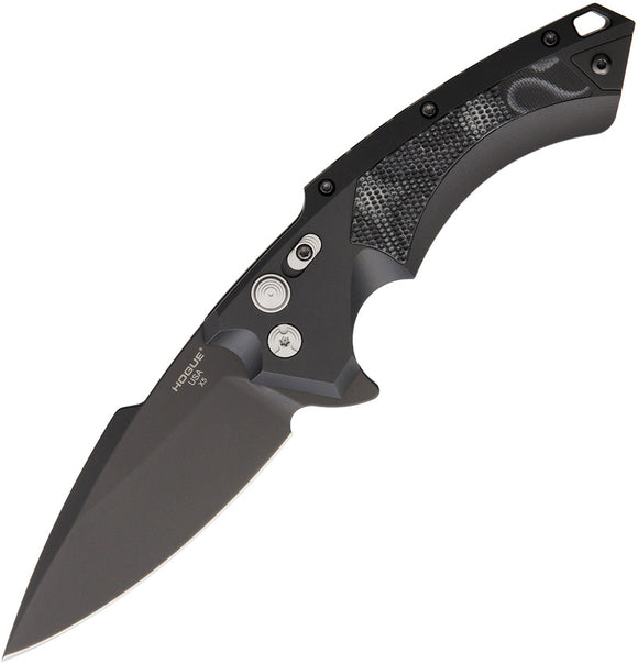 Hogue X5 Folder Spear Pt Black Aluminum G-Mascus Folding Pocket Knife 34559